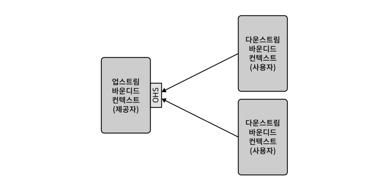 오픈 호스트 서비스로 공표된 언어를 도입해 글로벌 복잡성을 줄이는 구조
